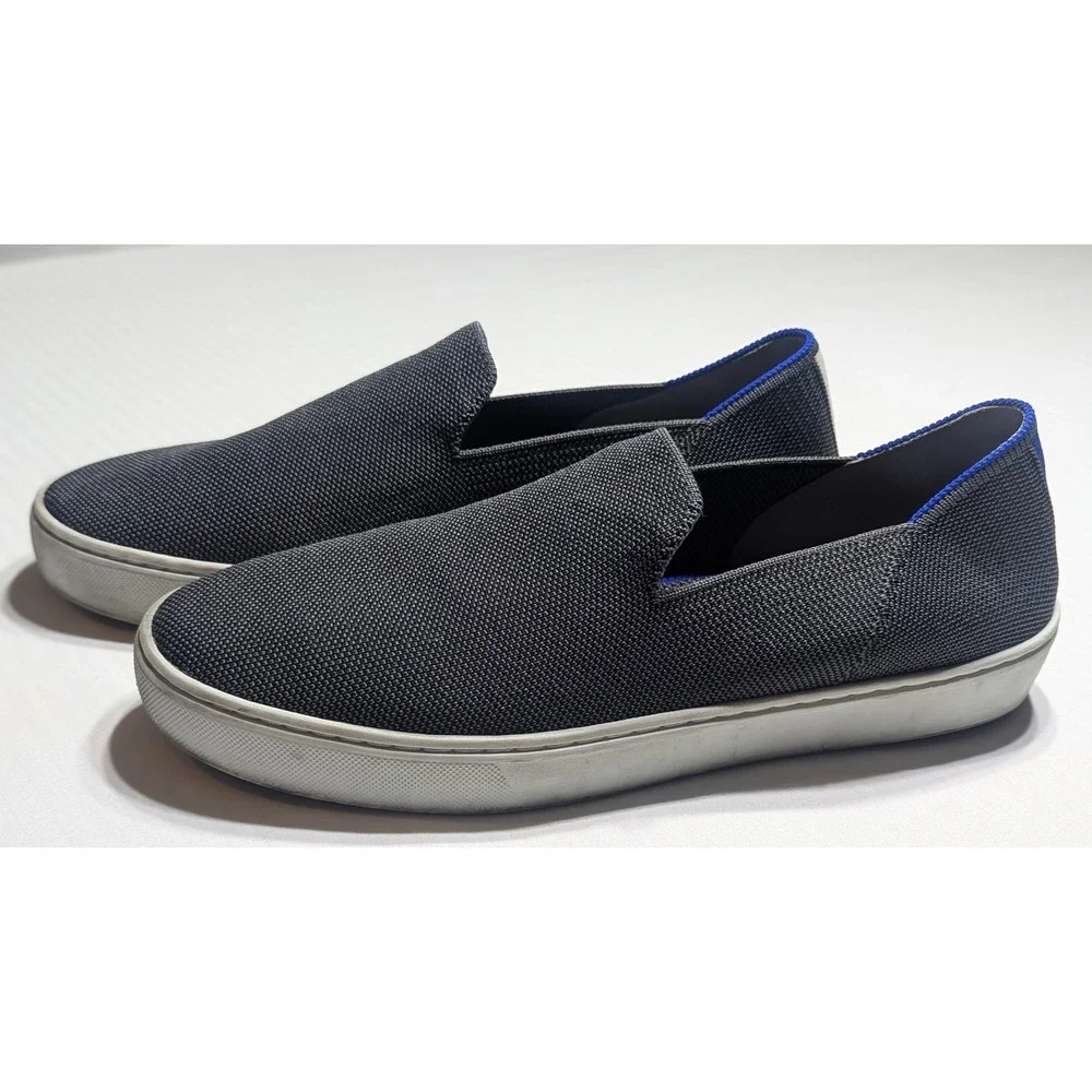 Rothy's Women The‎ Sneaker Slate Grey Signature Thread Size 9.5 Quiet Luxury